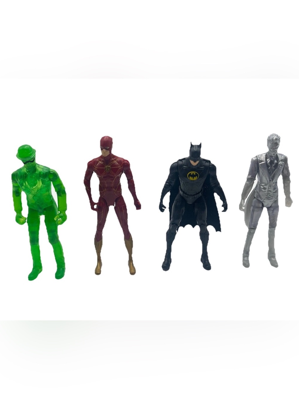 Lot Of 4 SpinMaster DC 4” Action Figures Rare / Ultra Rare Batman Joker Riddler